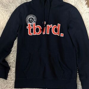 Navy and Red Pullover Hoodie -